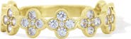 The Lovery Fine Jewelry CZ Clover Station Band