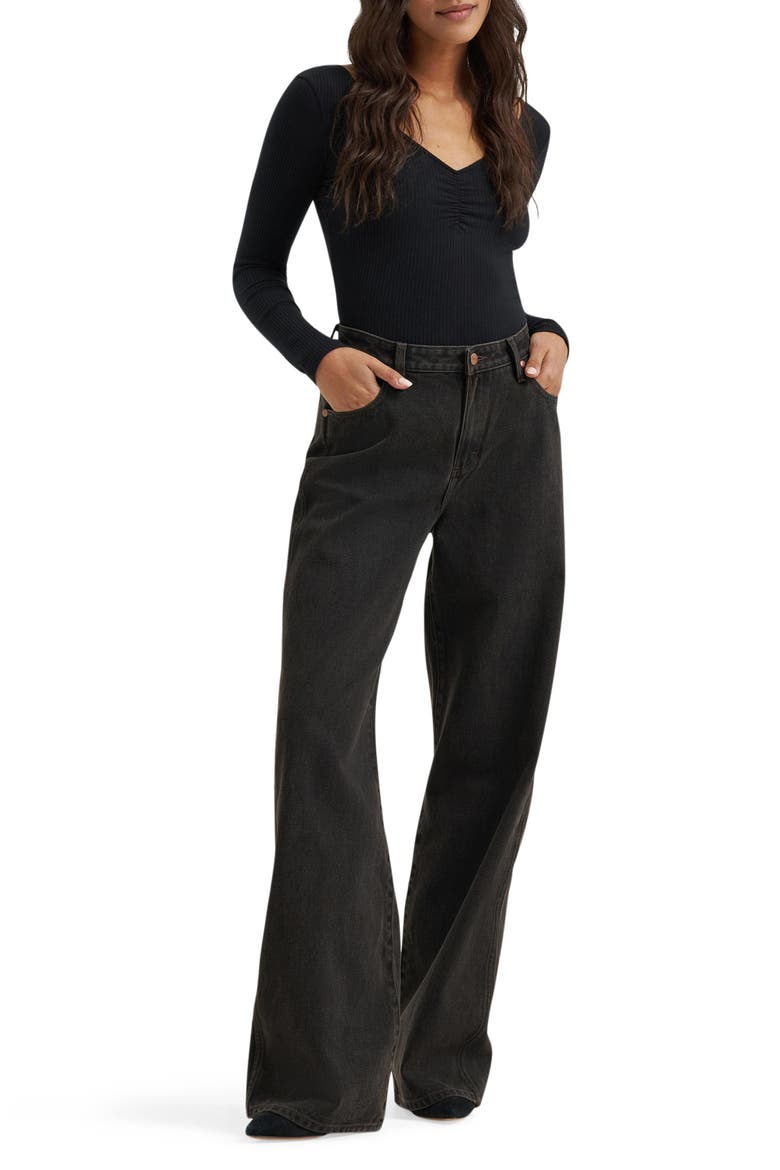 Joey High Waist Wide Leg Jeans, Alternate, color, MOOD