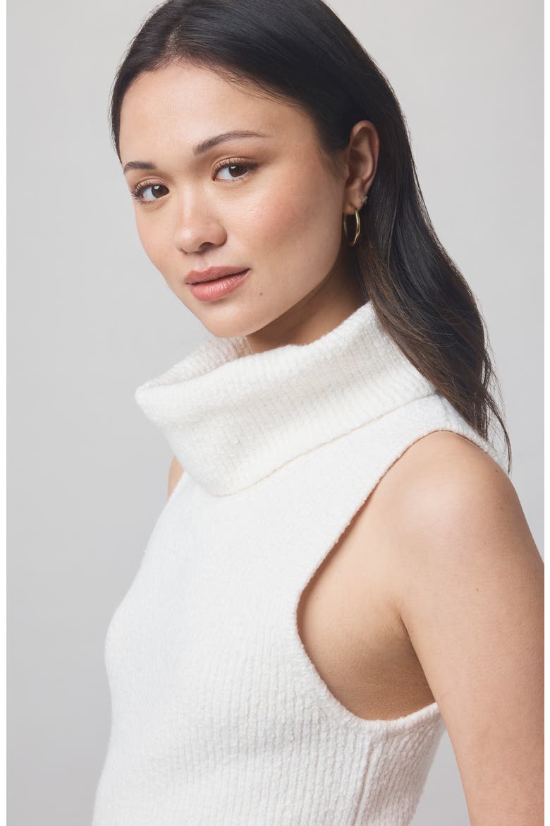 x @cellajaneblog Sleeveless Turtleneck Sweater, Alternate, color, SNOW