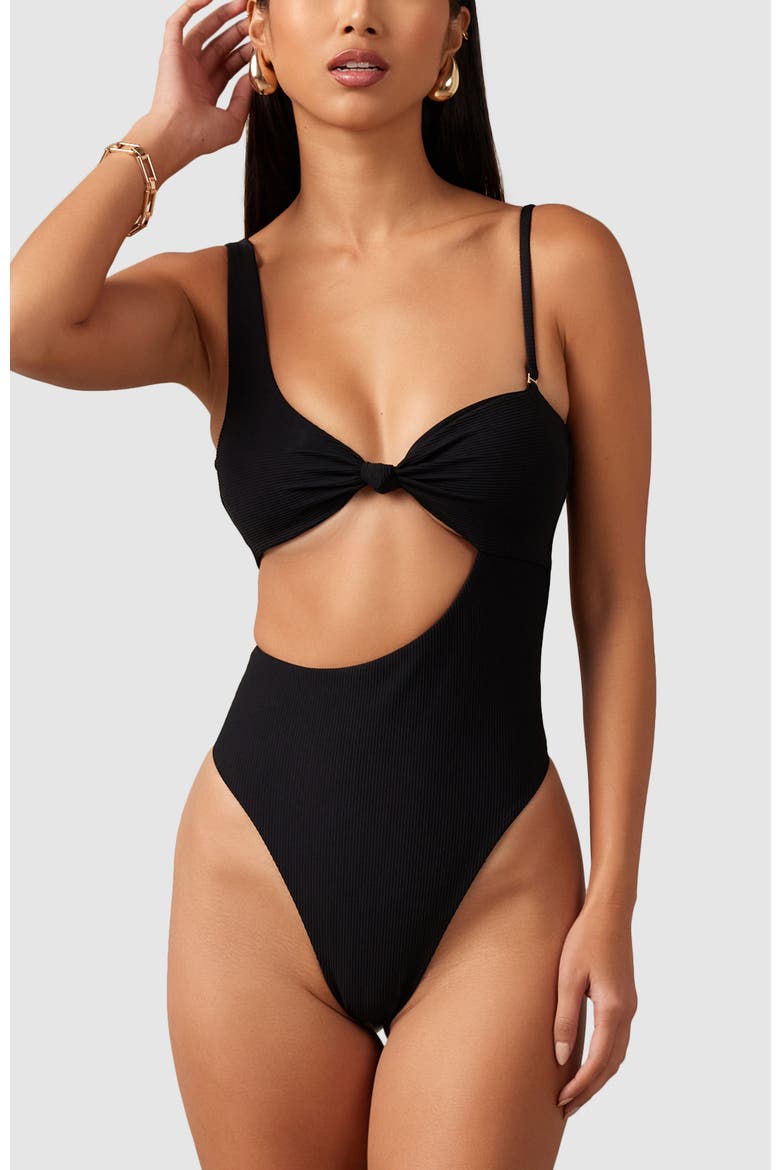 Dawn One-Piece Swimsuit, Main, color, Black