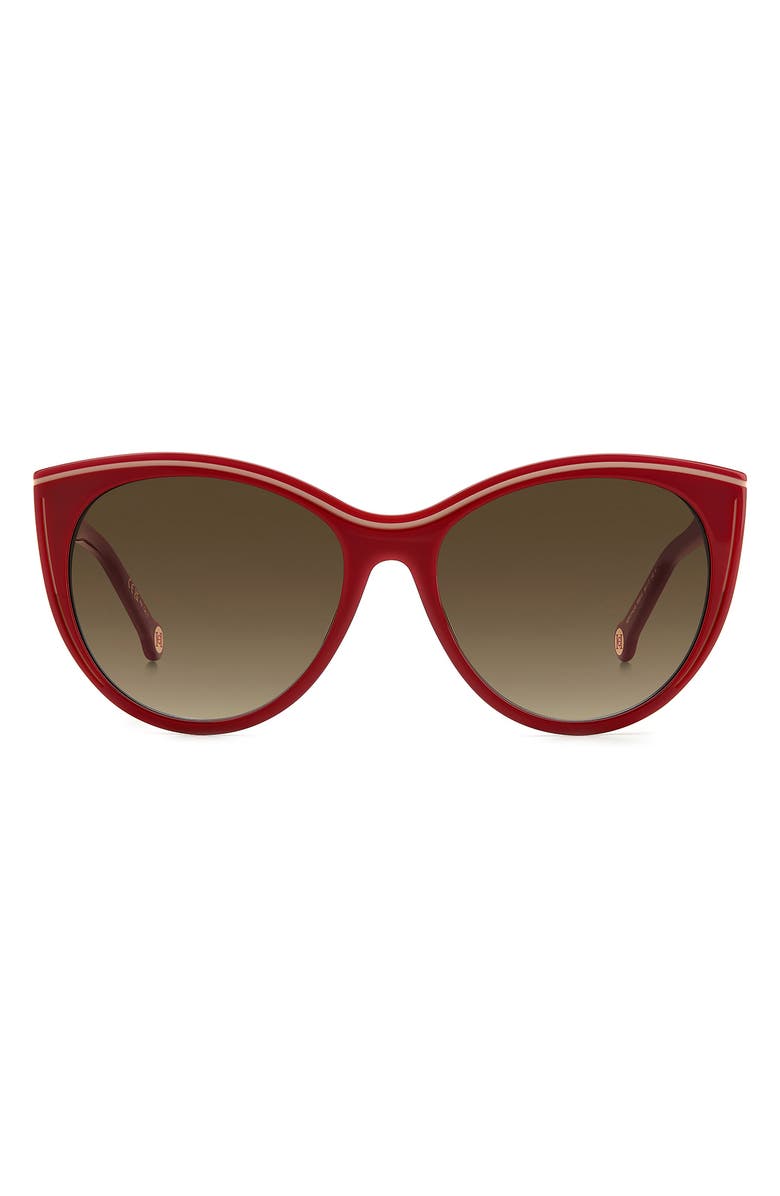 Carolina Herrera Her 56mm Cat Eye Sunglasses, Main, color, 