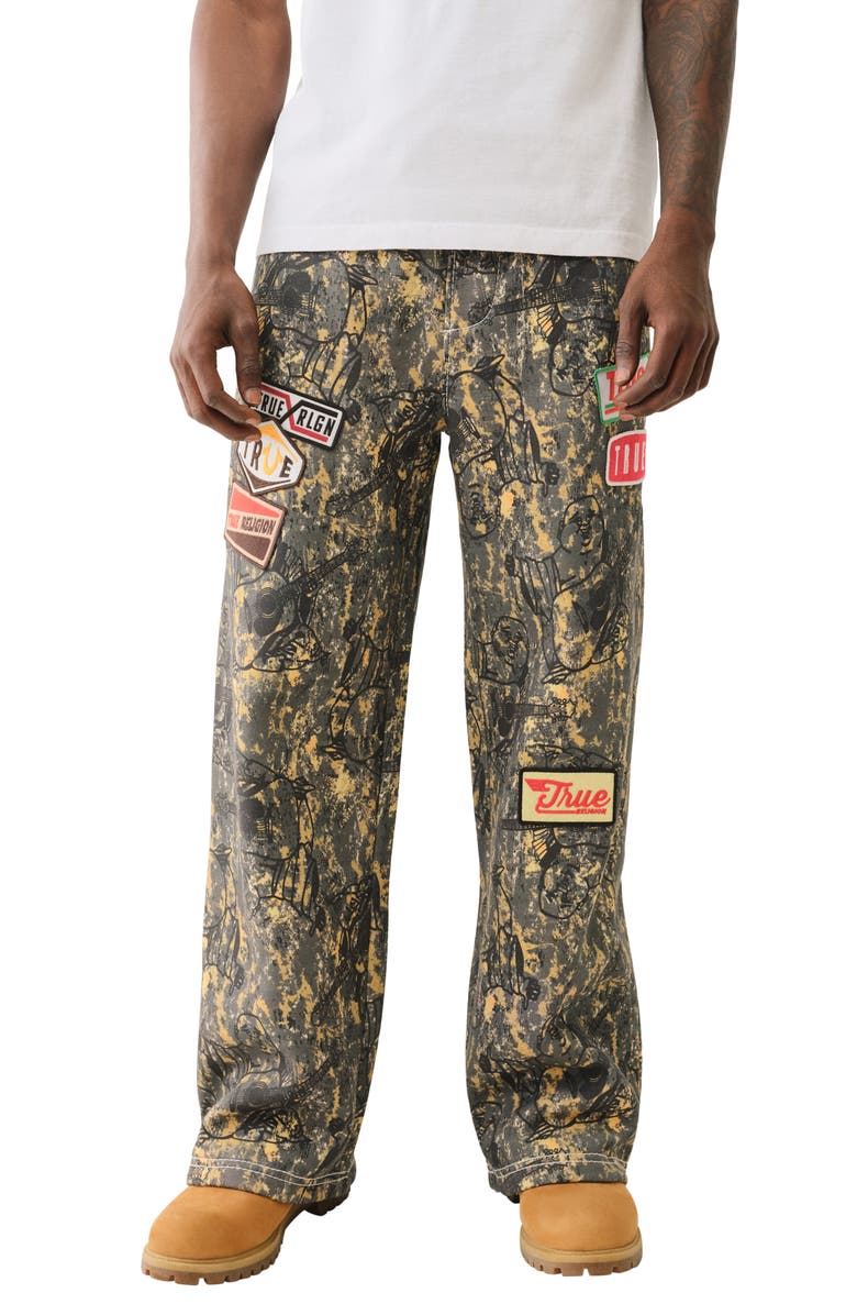 True Religion Buddha Camo Sweatpants, Main, color, 