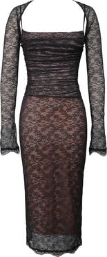 HOUSE OF CB Gaia Lace Midi Dress