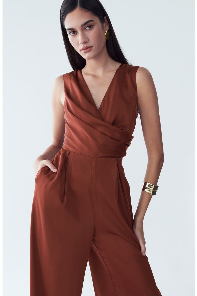 Livleigh Jumpsuit, Alternate, color, Copper