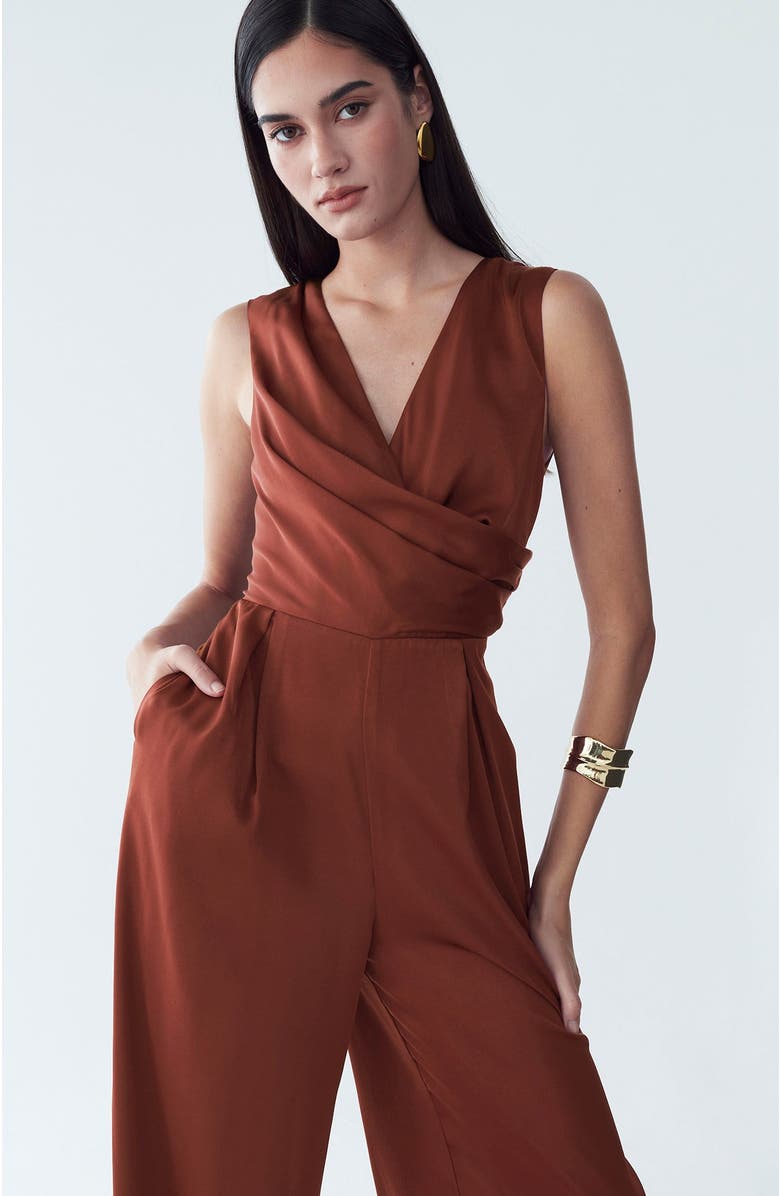 WILLA Livleigh Jumpsuit, Alternate, color, Copper