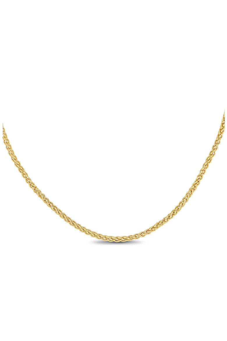 14K Gold Wheat Chain Necklace, 2.1mm, Alternate, color, 14K YELLOW GOLD