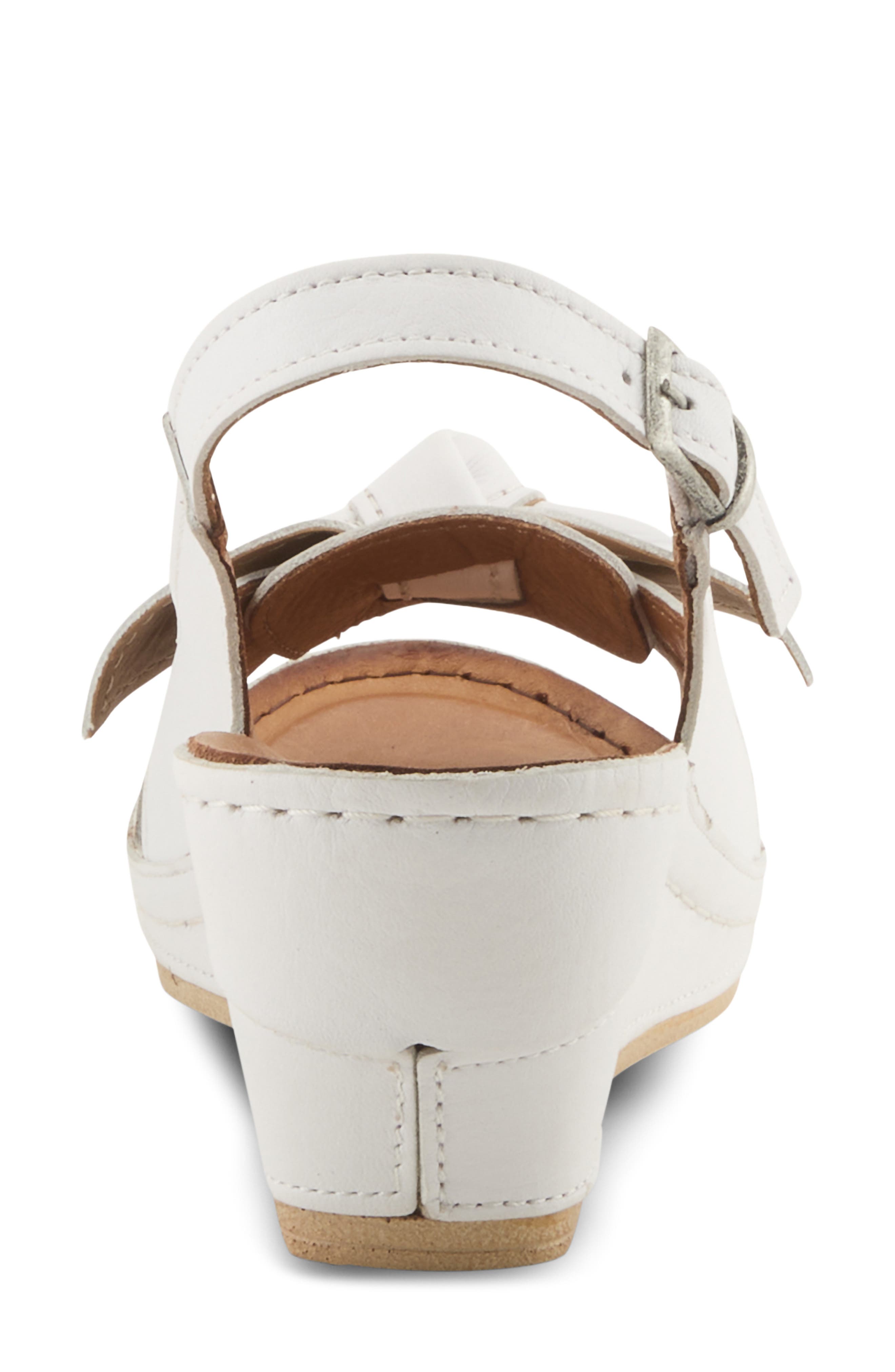 Chassidy Wedge Sandal, Alternate, color, WHITE