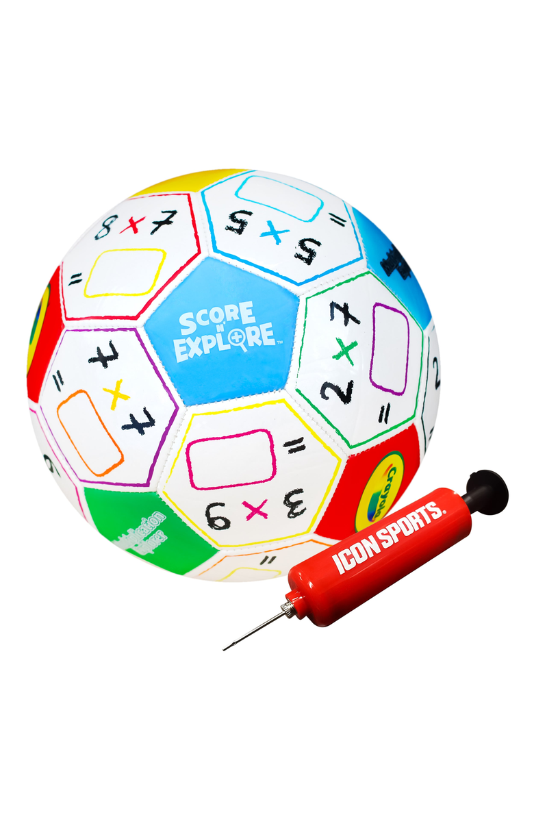 iconsportgroup Division Box Explorer Soccer Ball, Main, color, Multiplication Multi