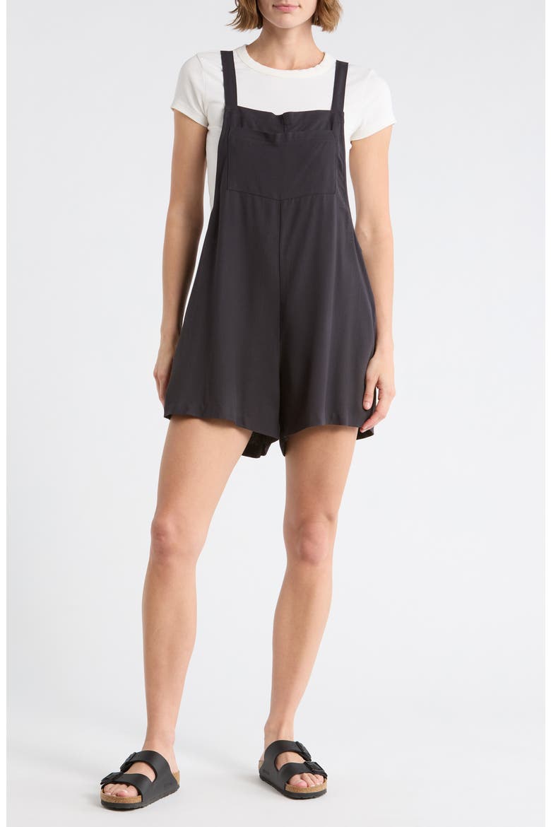 Pipeline Romper, Main, color, BLACK SANDS