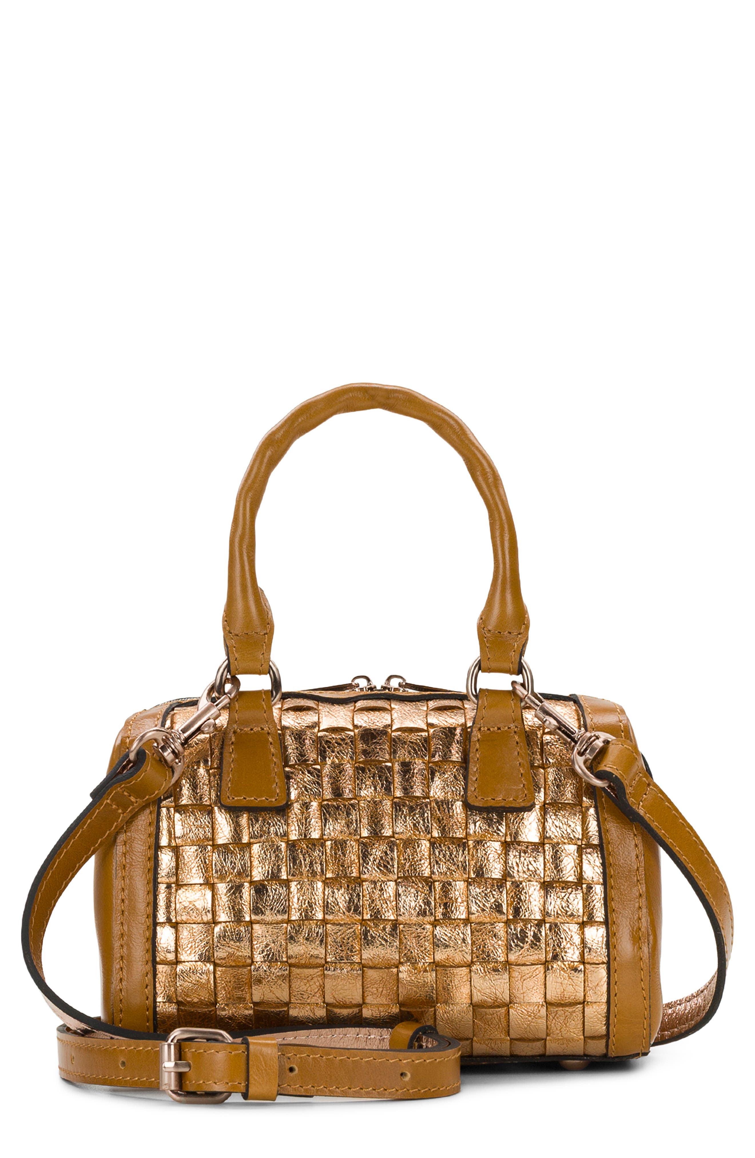Rodez Woven Leather Handheld Bag