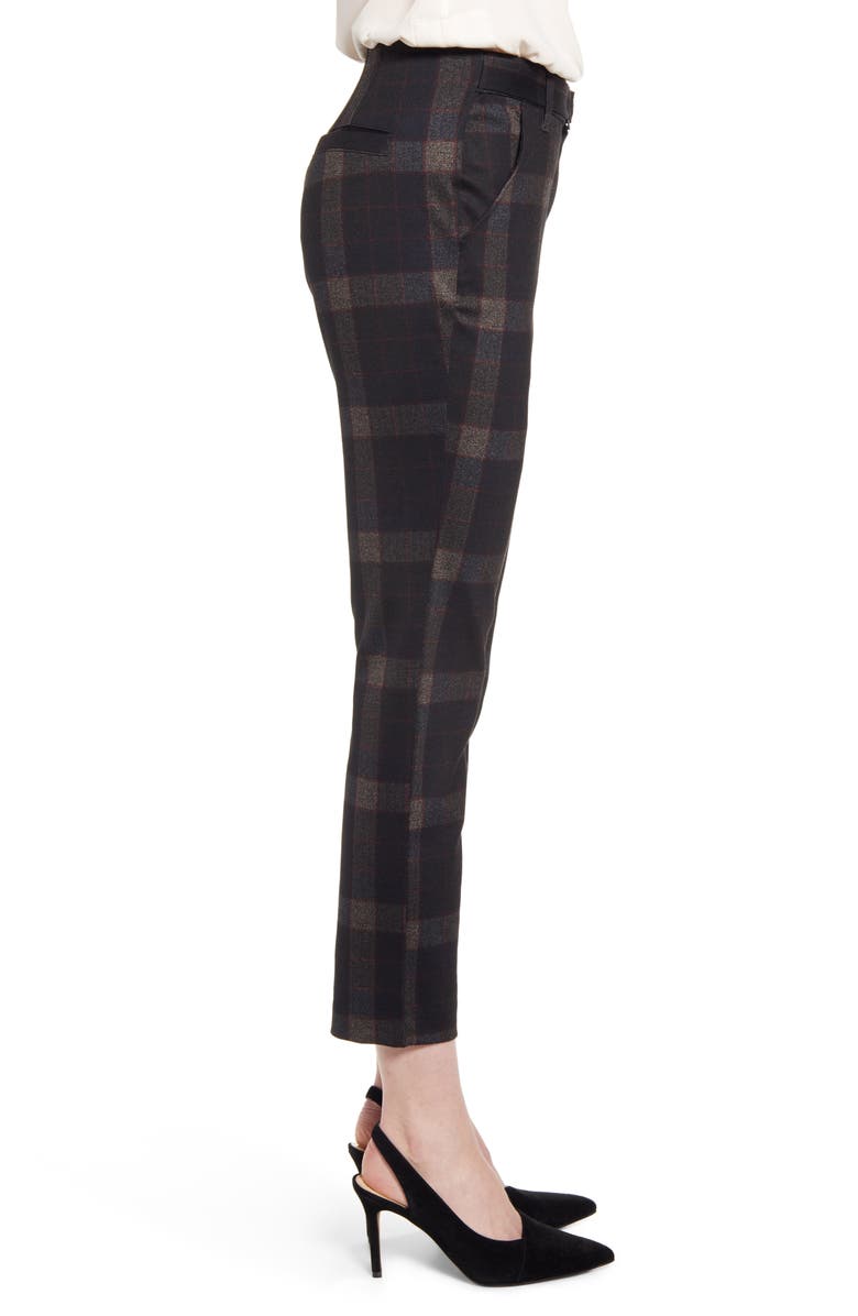 Wit & Wisdom Ab-Solution Plaid High Waist Ankle Pants, Alternate, color, 