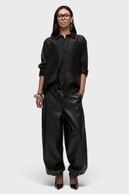 Hudson Jeans Vegan Leather Balloon Jogger