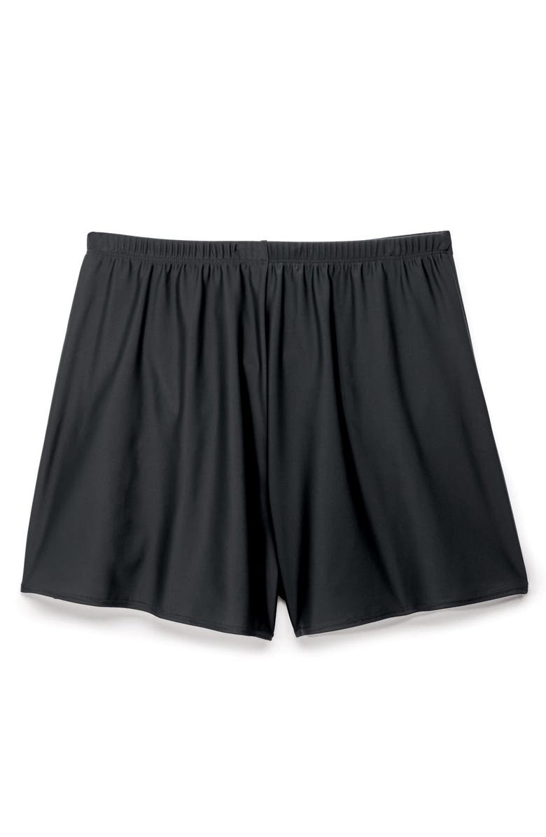 Swim 365 Relaxed-Fit Tummy Control Swim Short, Alternate, color, Black