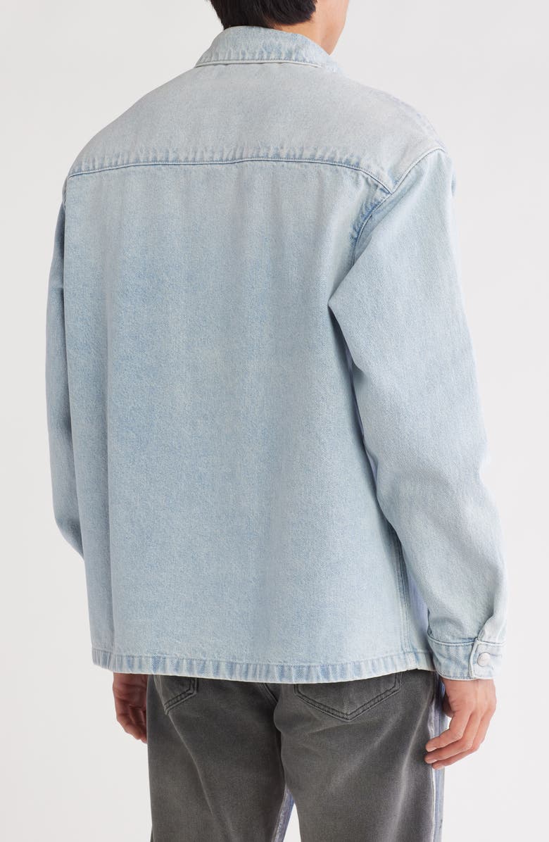 PURPLE BRAND Snap Front Denim Shirt Jacket, Alternate, color, Blue