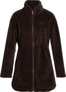 Zella Faux Shearling Longline Jacket