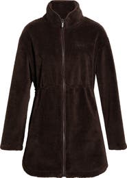 Zella Faux Shearling Longline Jacket
