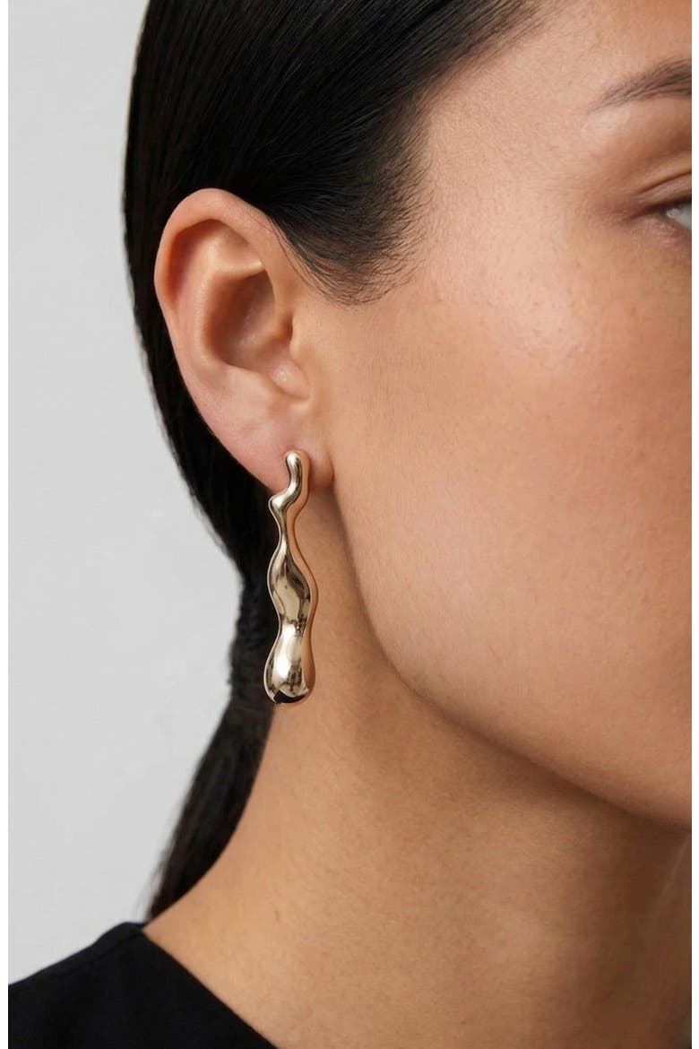 Charlotte x YOJ Magma Drop Earrings in Gold, Alternate, color, Gold