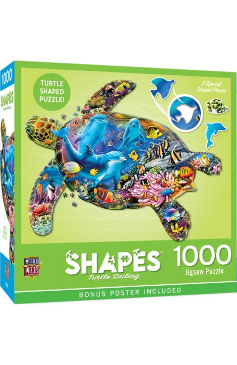 Turtle Sailing 1000 Piece Shaped Puzzle