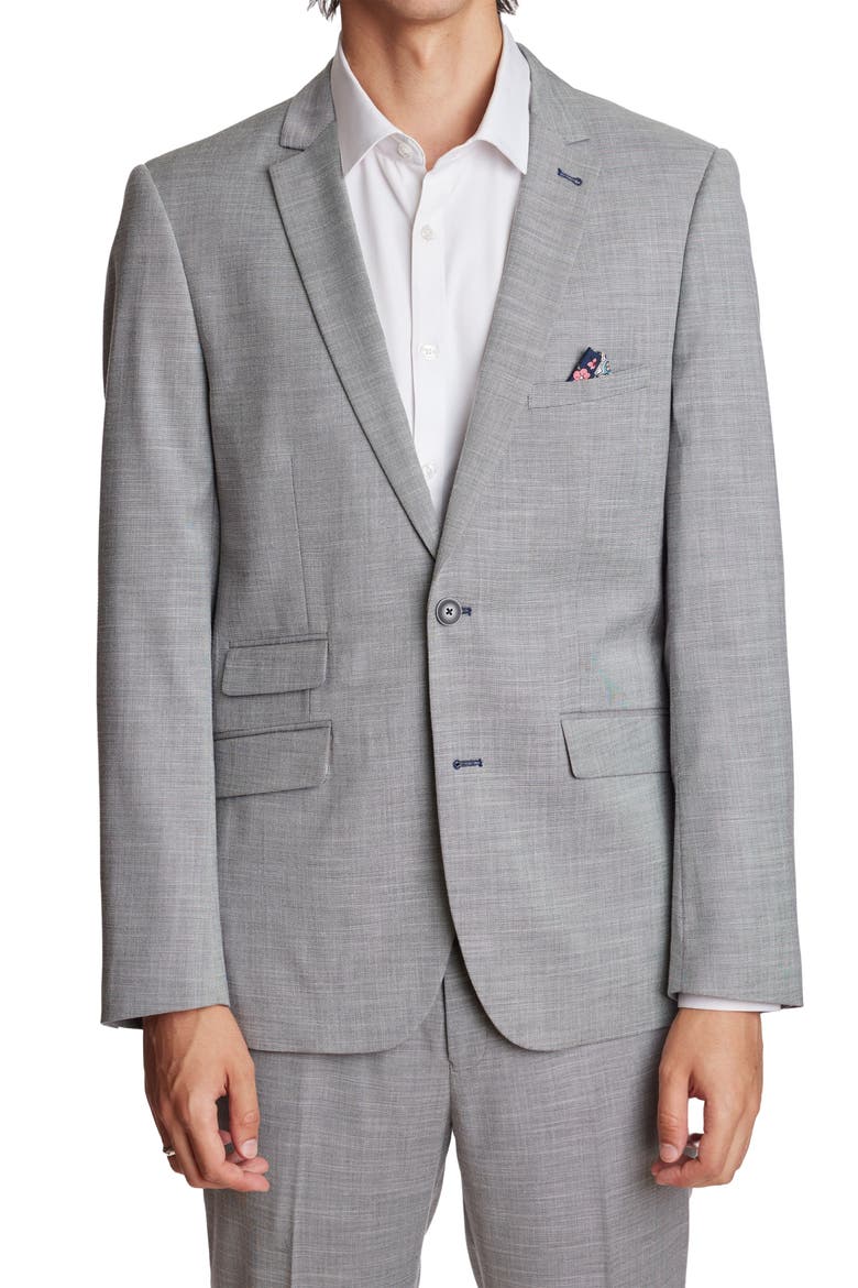 Dover Modern Fit Sport Coat, Main, color, LIGHT GREY SHARK