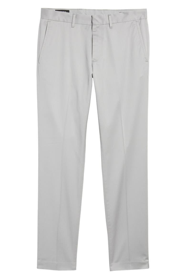 Slim Fit Non-Iron Chinos, Alternate, color, GREY ALLOY