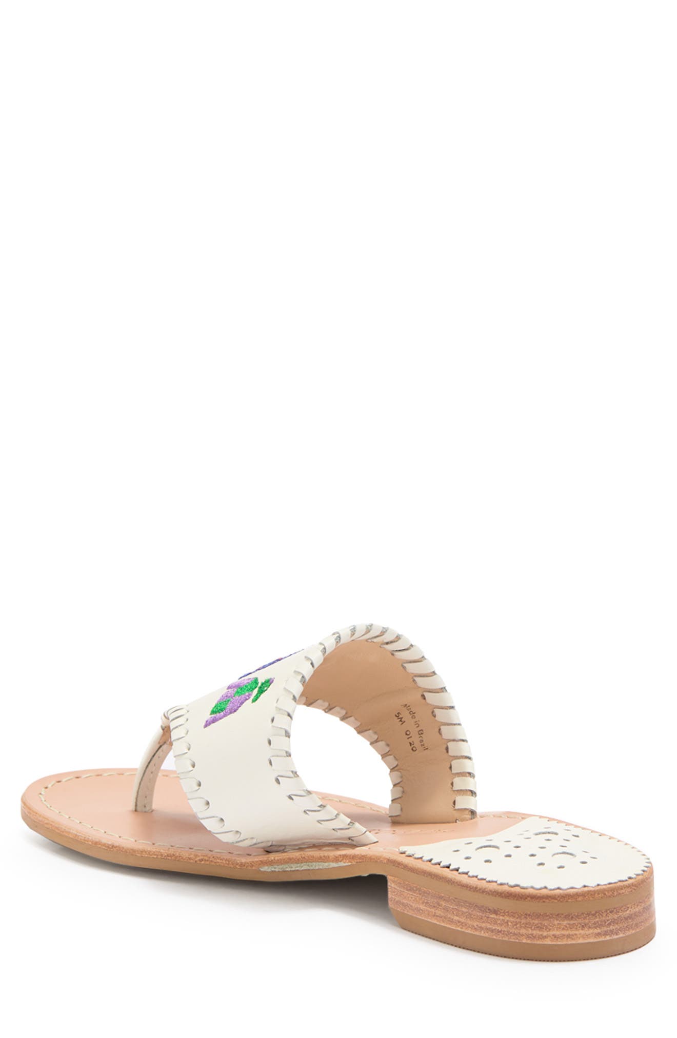 Jack Rogers Embroidered Jockey Sandal, Alternate, color, 