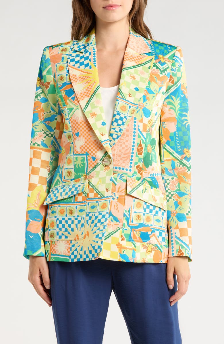 Ramy Brook Garden Maddie Jacket, Main, color, Garden Print