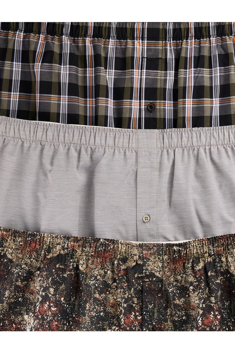 Big & Tall 3-pk 4.5 Inch Woven Boxers V3, Alternate, color, GREEN CAMO