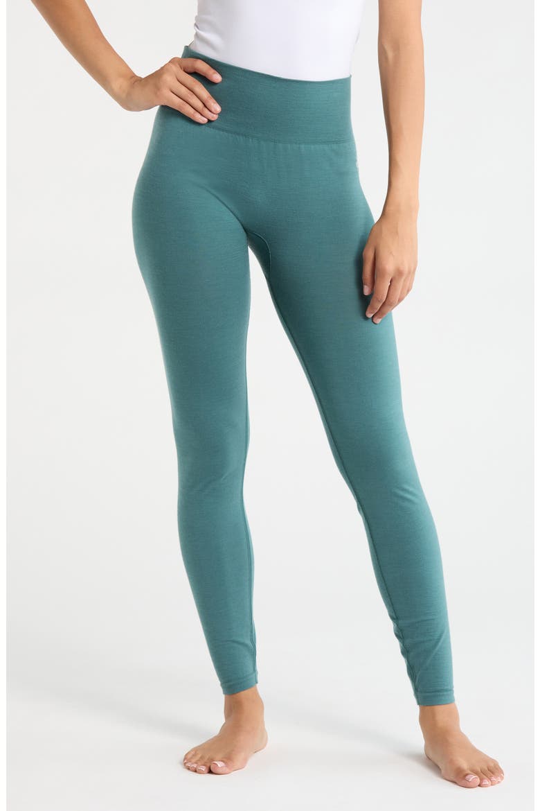 Intraknit All Season Merino Wool Blend Base Layer Leggings, Main, color, DUSTY TEAL
