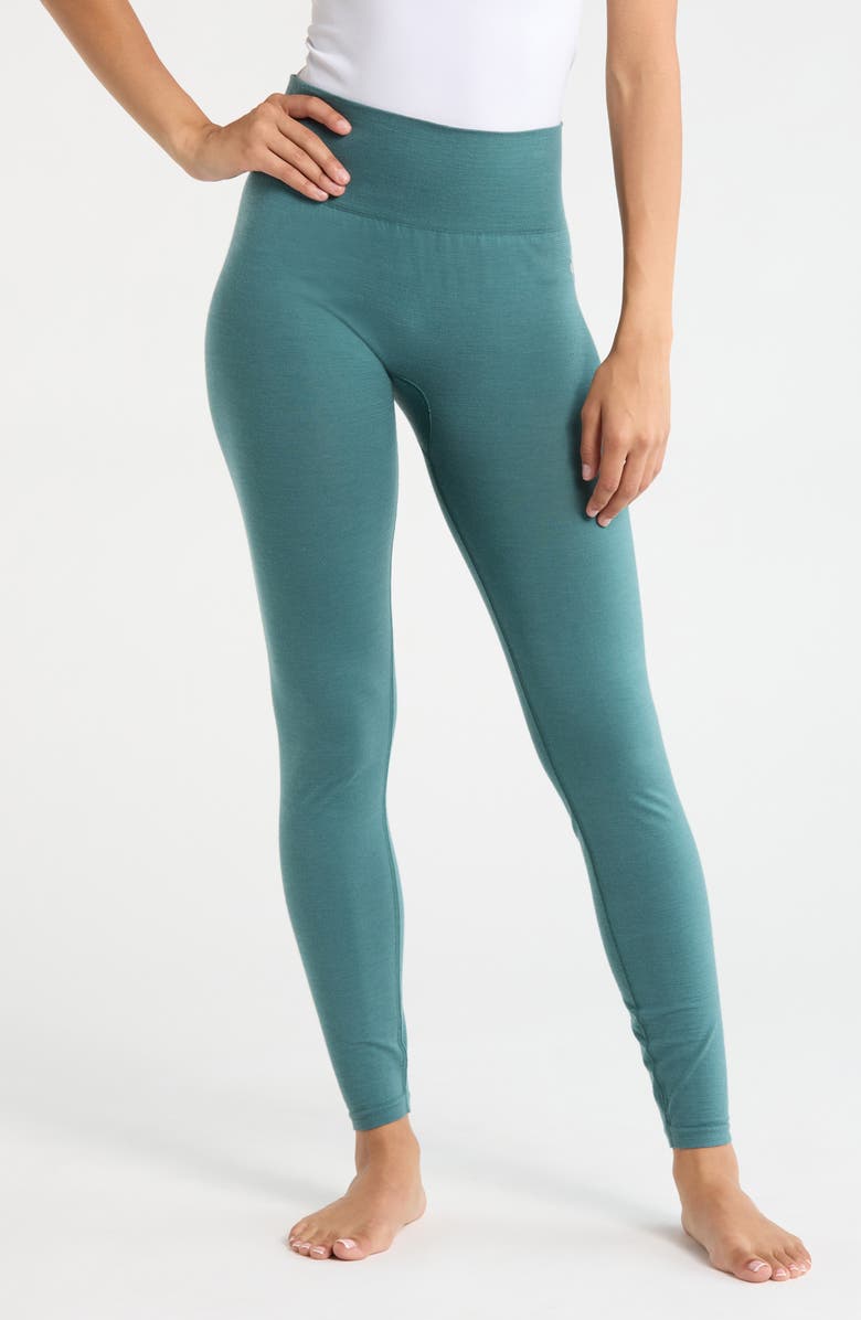 Smartwool Intraknit All Season Merino Wool Blend Base Layer Leggings, Main, color, Dusty Teal