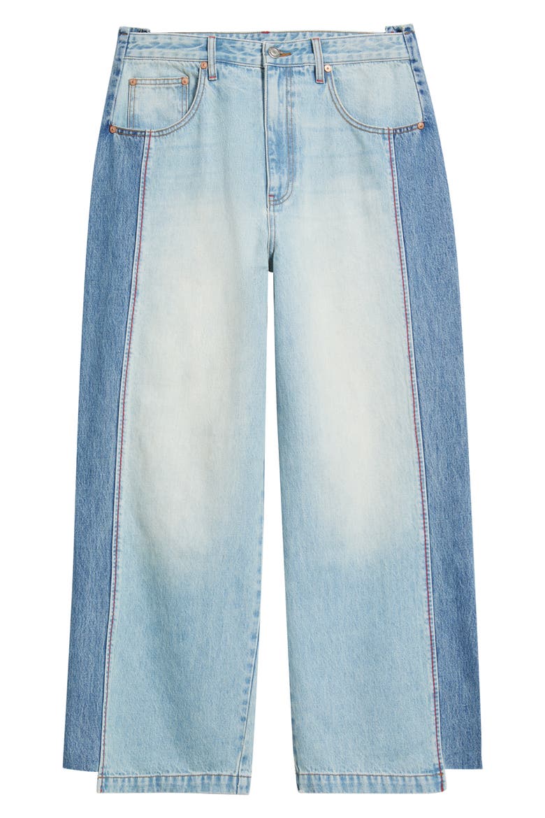 Wide Leg Reclaimed Denim Jeans, Alternate, color, VANILLA INDIGO