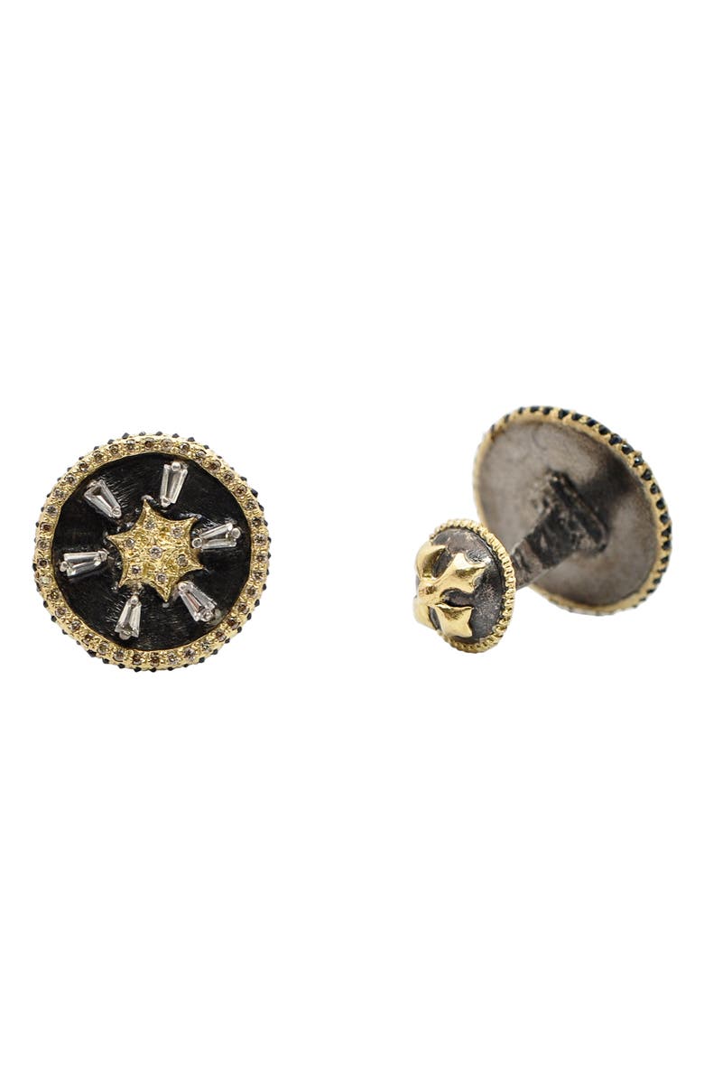 Armenta Romero Crivelli Star Cuff Links, Main, color, Black/Gold