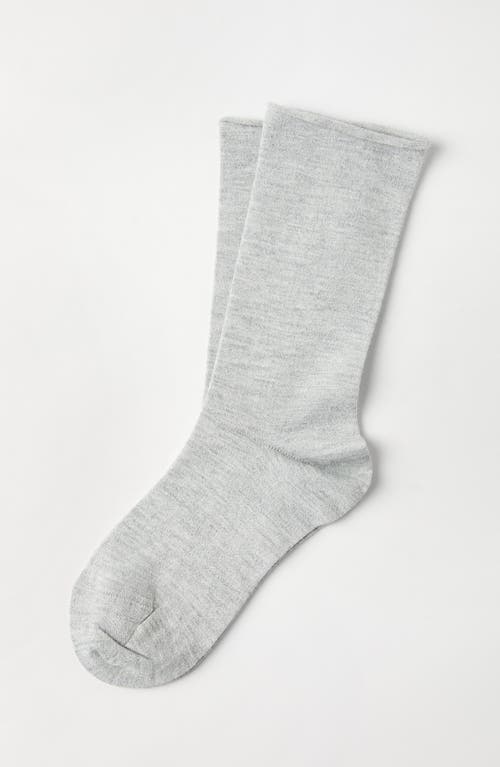 Brunello Cucinelli Cashmere Knit Socks In Light Grey