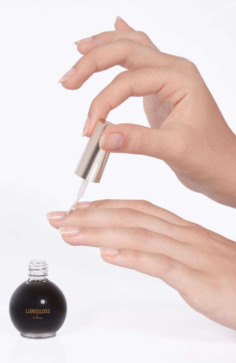 Le Mini Macaron Lunegloss Overnight Black Jelly Nail Serum, Alternate, color, 