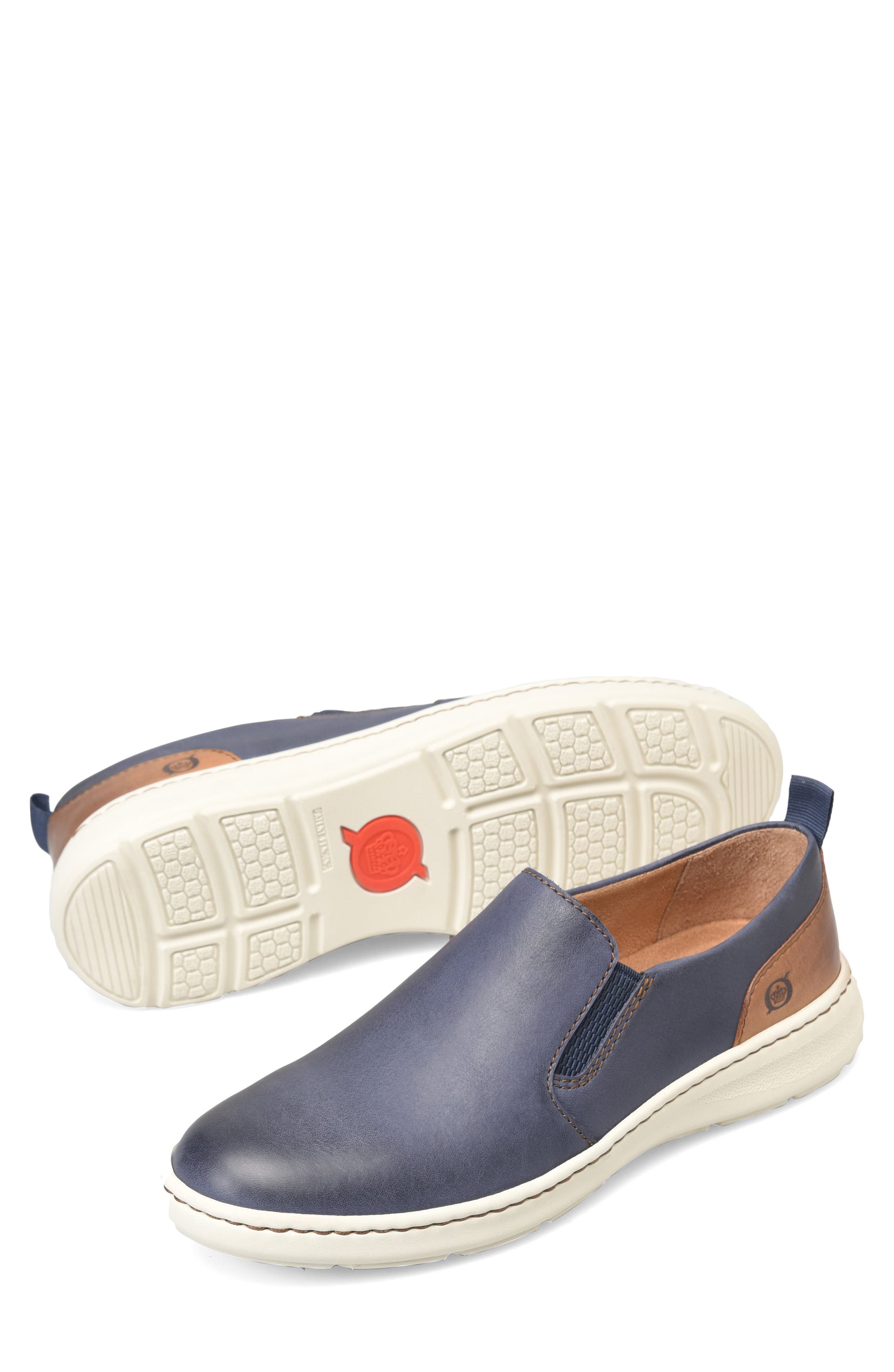 Morgan Slip-On Sneaker, Main, color, NAVY/ BROWN F/ G