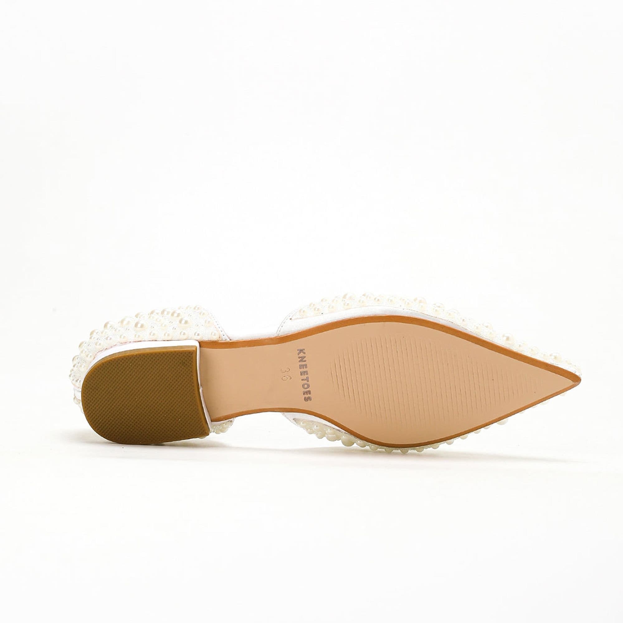 Sophia Pearl Flat, Alternate, color, White
