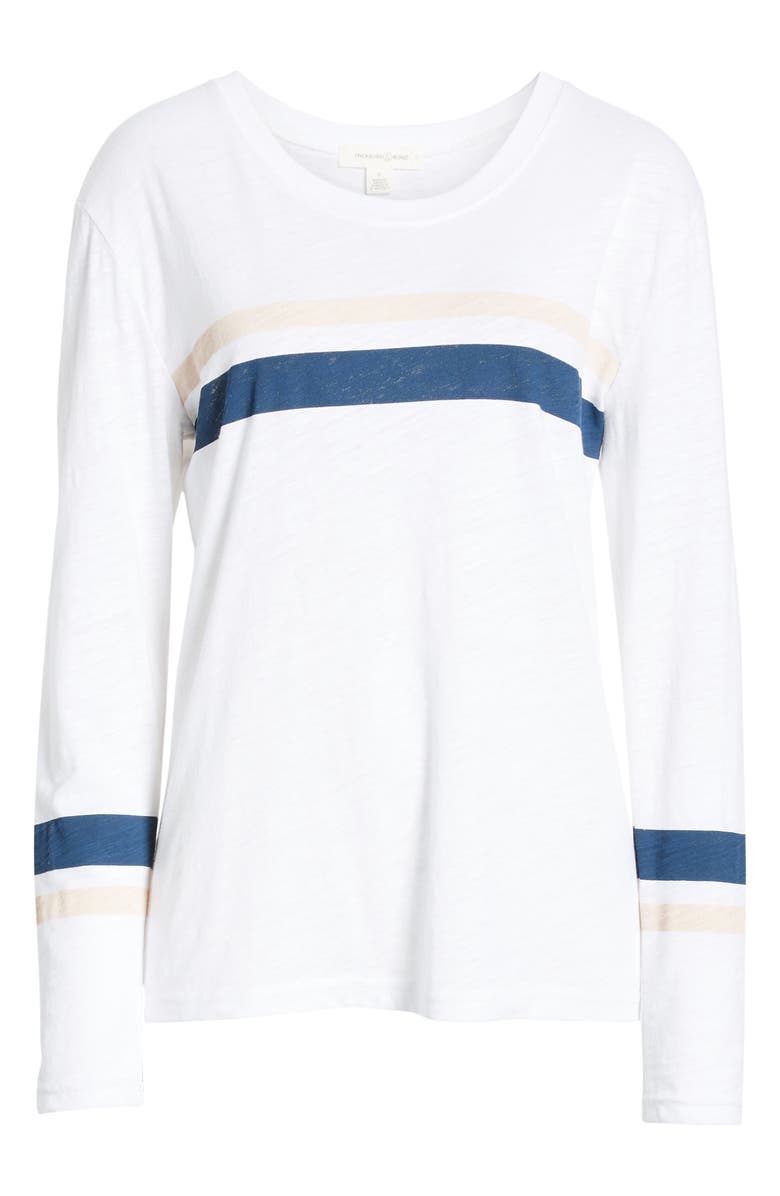 Treasure & Bond Varsity Stripe Knit Top, Alternate, color, 