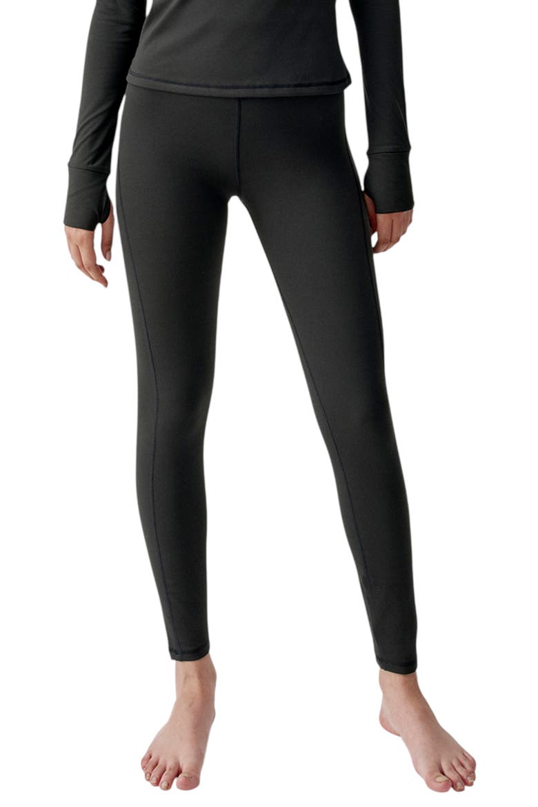 Warm Performance High Rise Sport Legging, Main, color, Black