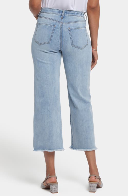 Nydj Coco Cool Embrace® Frayed Crop Wide Leg Jeans In Santiago Sea
