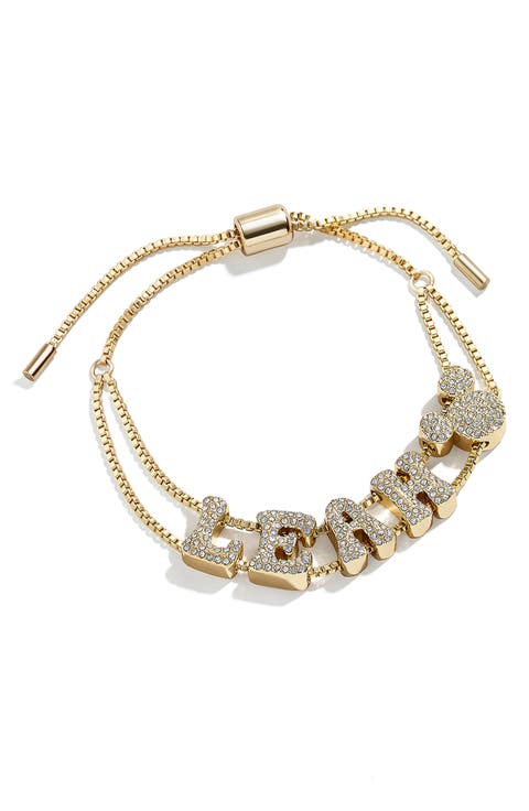 Personalized Disney® Crystal Bubble Charm Slider Bracelet