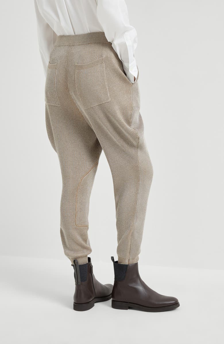 Brunello Cucinelli Equestrian trousers, Alternate, color, Warm Beige
