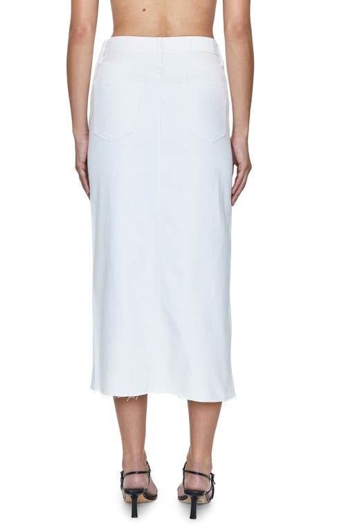 Pistola Alice Denim Skirt In White