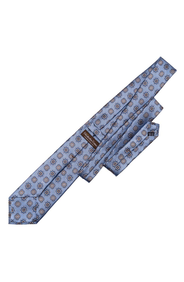 Elizabetta Tiberio - Extra Long Silk Jacquard Tie for Men, Alternate, color, Sky Blue