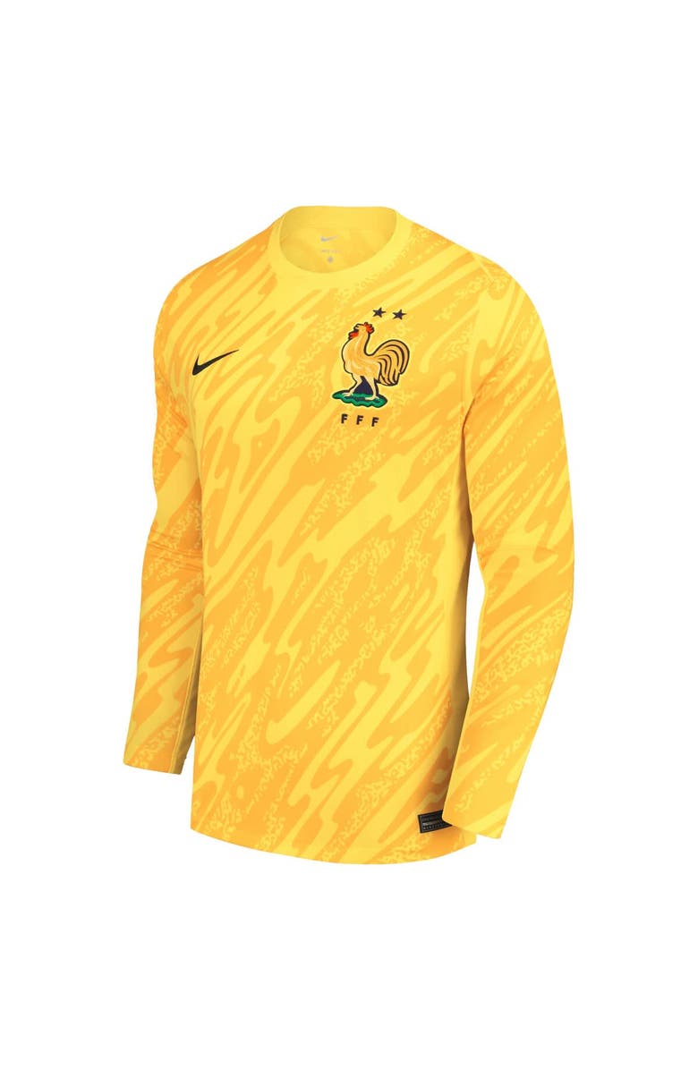 Nike Youth Nike  Yellow France National Team 2024 Goalkeeper Replica Stadium Long Sleeve Jersey, Alternate, color, Yellow