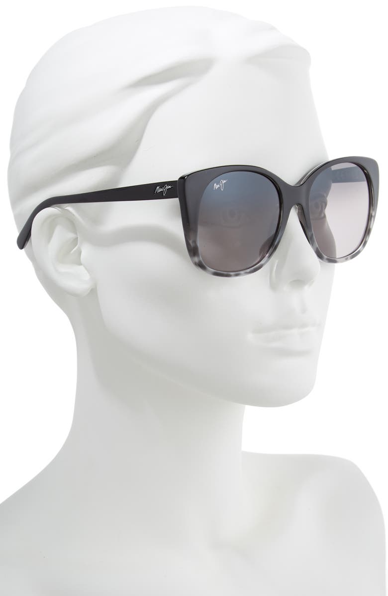 Maui Jim Mele 55mm PolarizedPlus2<sup>®</sup> Round Cat Eye Sunglasses, Alternate, color,