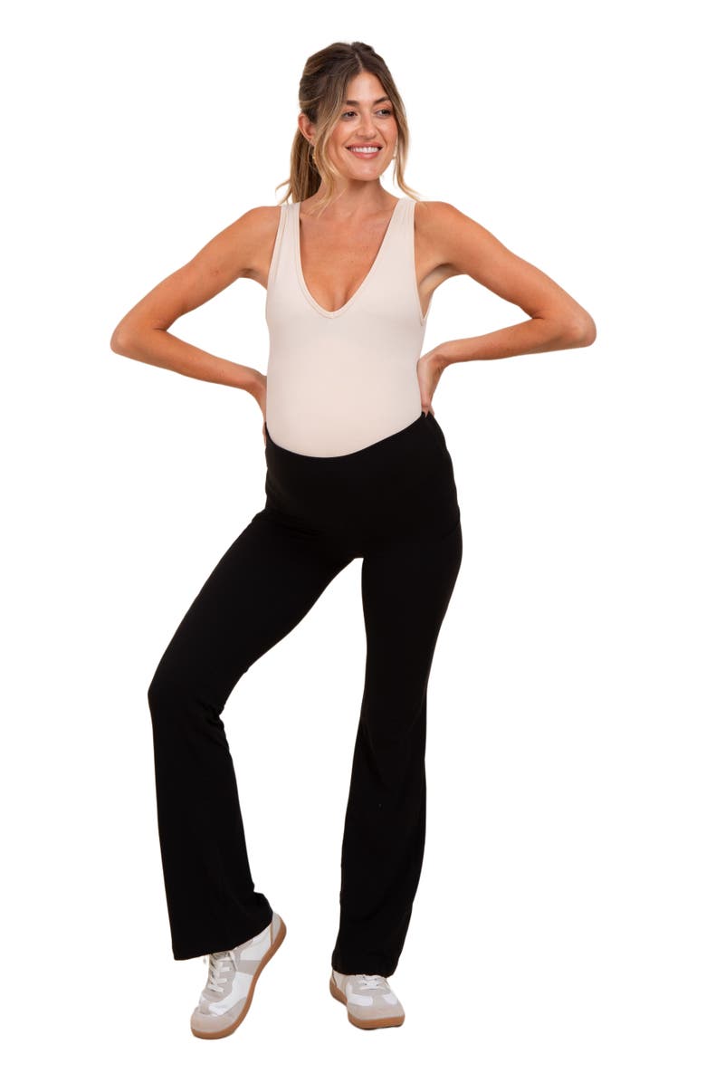 PinkBlush Active Pocket Flared Leggings, Alternate, color, 