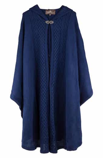 Patricia Nash Cable Knit Hooded Cape