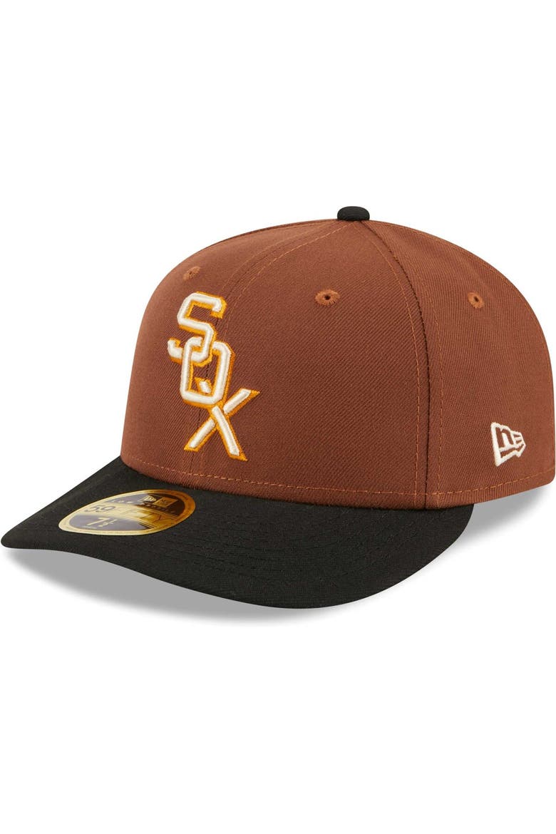 Men's New Era Brown Chicago White Sox Tiramisu Low Profile 59FIFTY Fitted Hat, Main, color, Brown