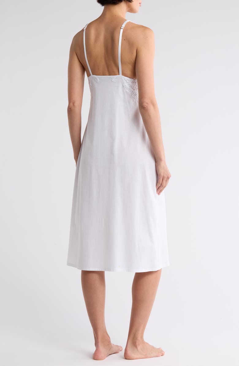 Natori Built Up Lace Cup Cotton Nightgown, Alternate, color, 