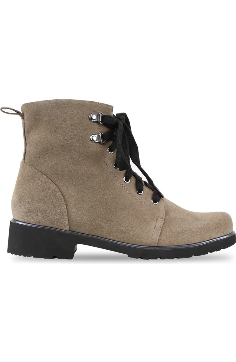 Munro Hartley Combat Boot, Alternate, color, Almond Suede