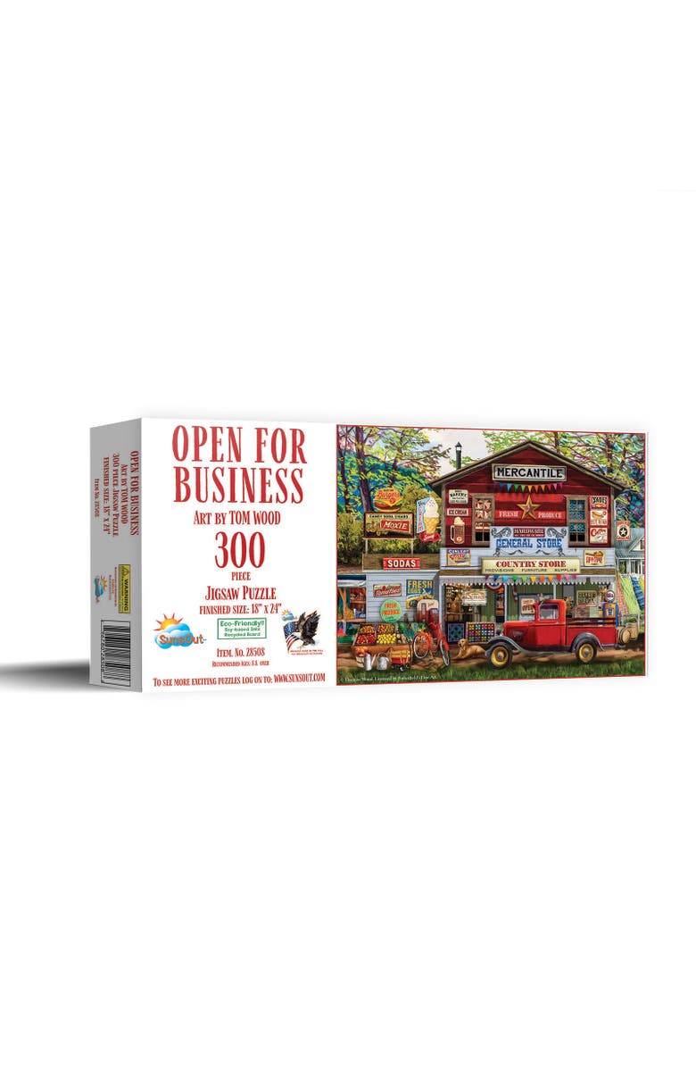 Sunsout Open for Business 300 piece Jigsaw Puzzle for Adults, Main, color, Multicolor